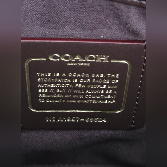 Coach Parker In Colorblock Woven Straw/Leather - Picture 14 of 16